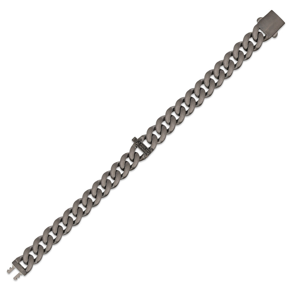 Buchstabe İ Silberarmband