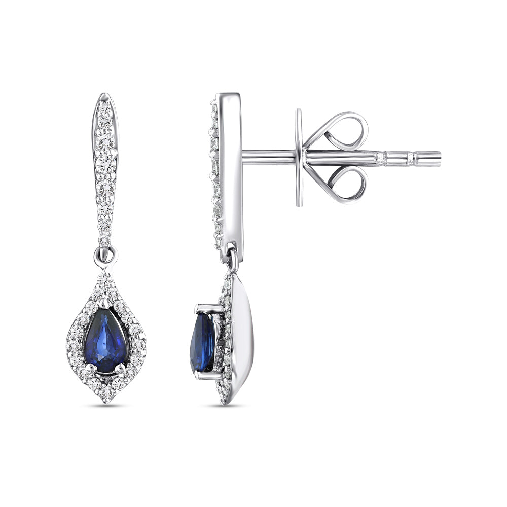 0.58 ct. Saphir Ohrringe