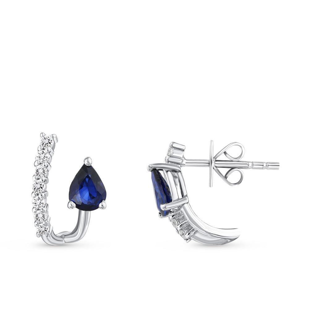 0.76 ct. Saphir Ohrringe