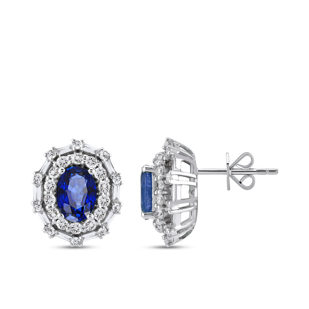 2.47 ct. Sapphire Stud Earrings