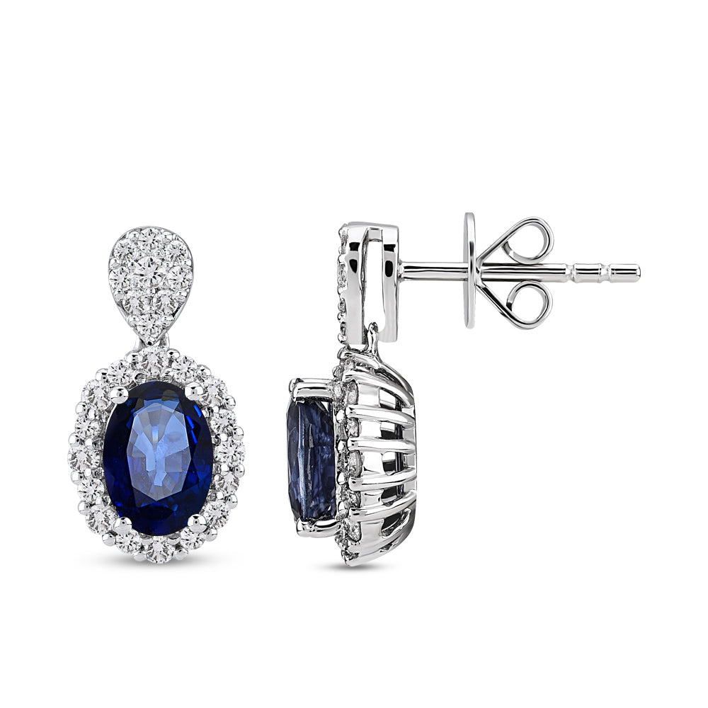 2.48 ct. Saphir Ohrringe