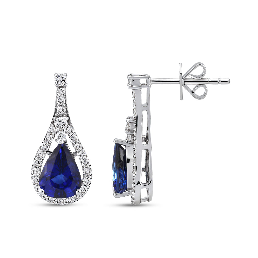 2.66 ct. Saphir Ohrringe