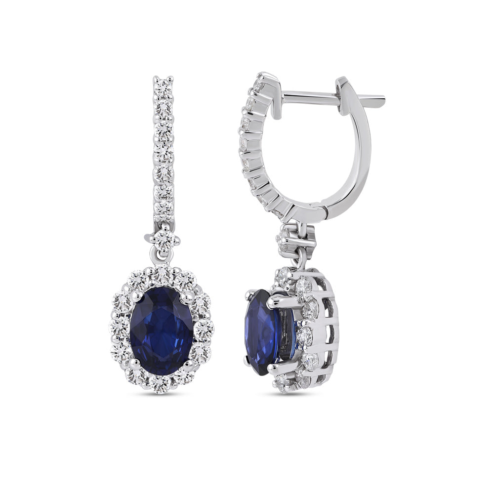 2.50 ct. Saphir Ohrringe