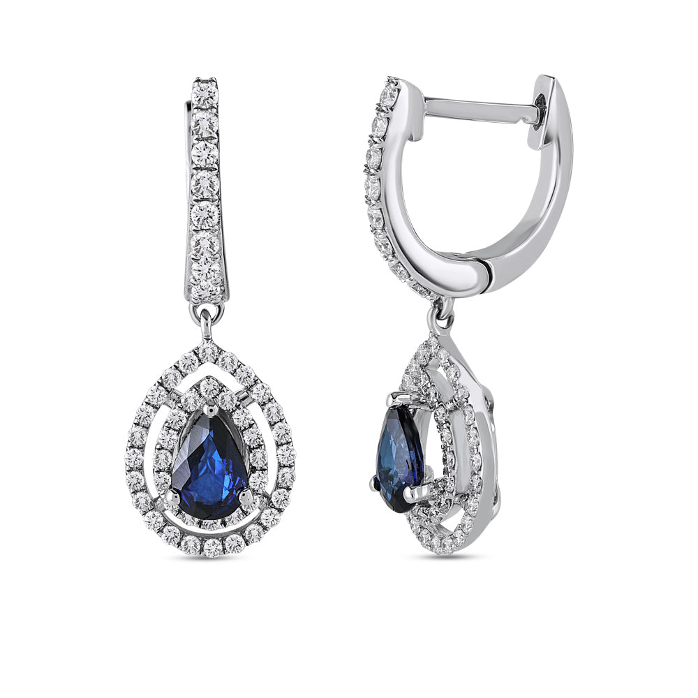 1.64 ct. Saphir Ohrringe