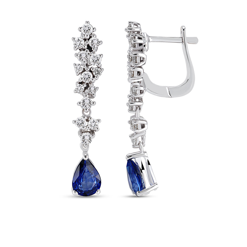 2.12 ct. Saphir Ohrringe