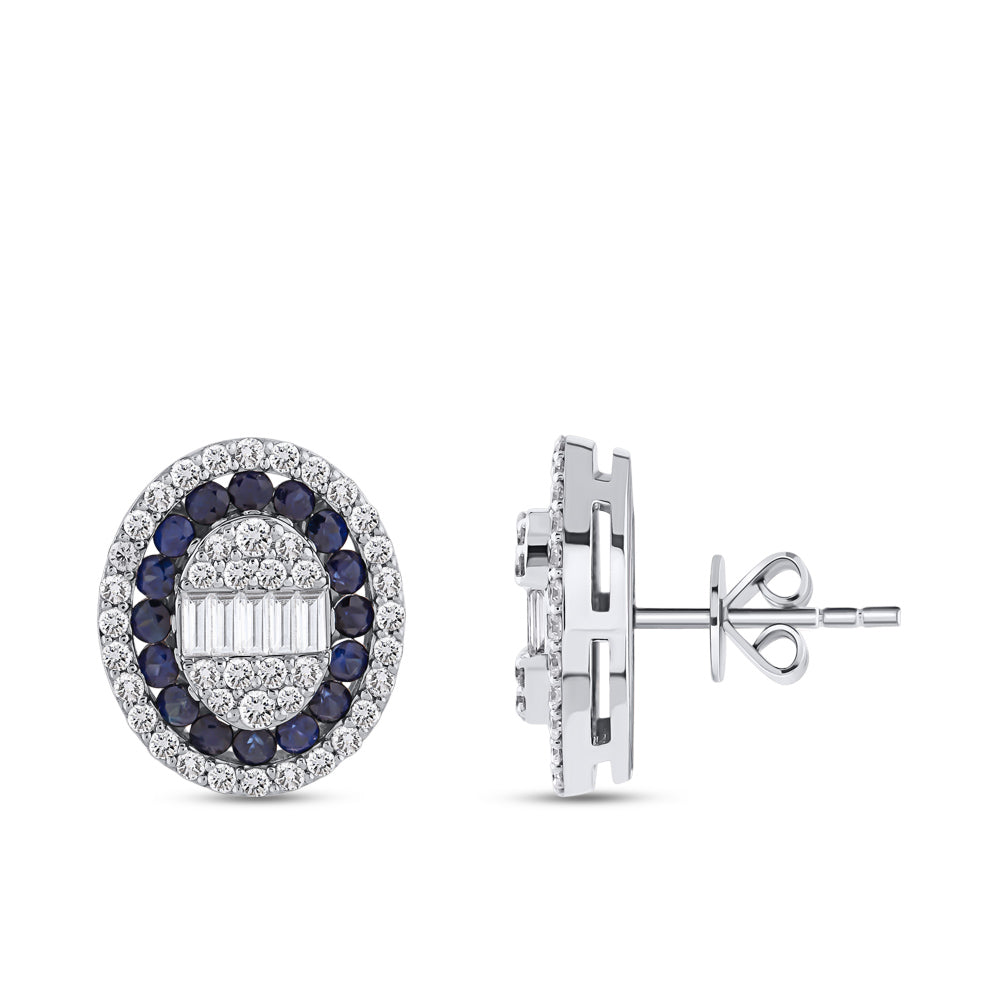 1.70 ct. Saphir Ohrstecker