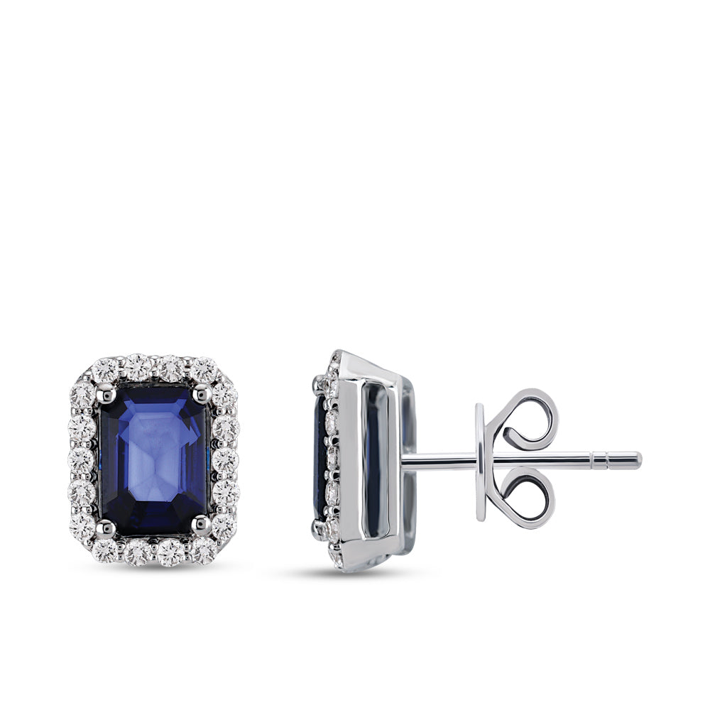 1.58 ct. Saphir Ohrstecker