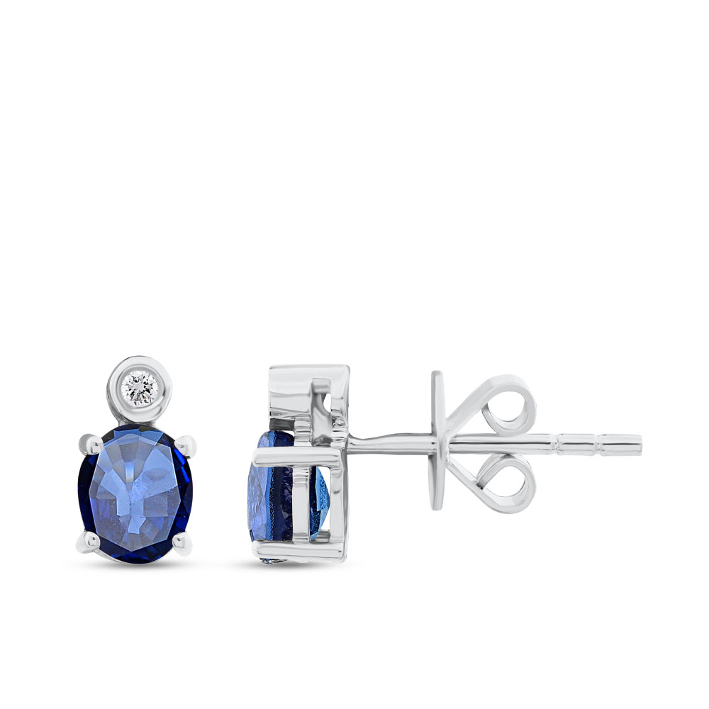 0.77 ct. Saphir Ohrstecker