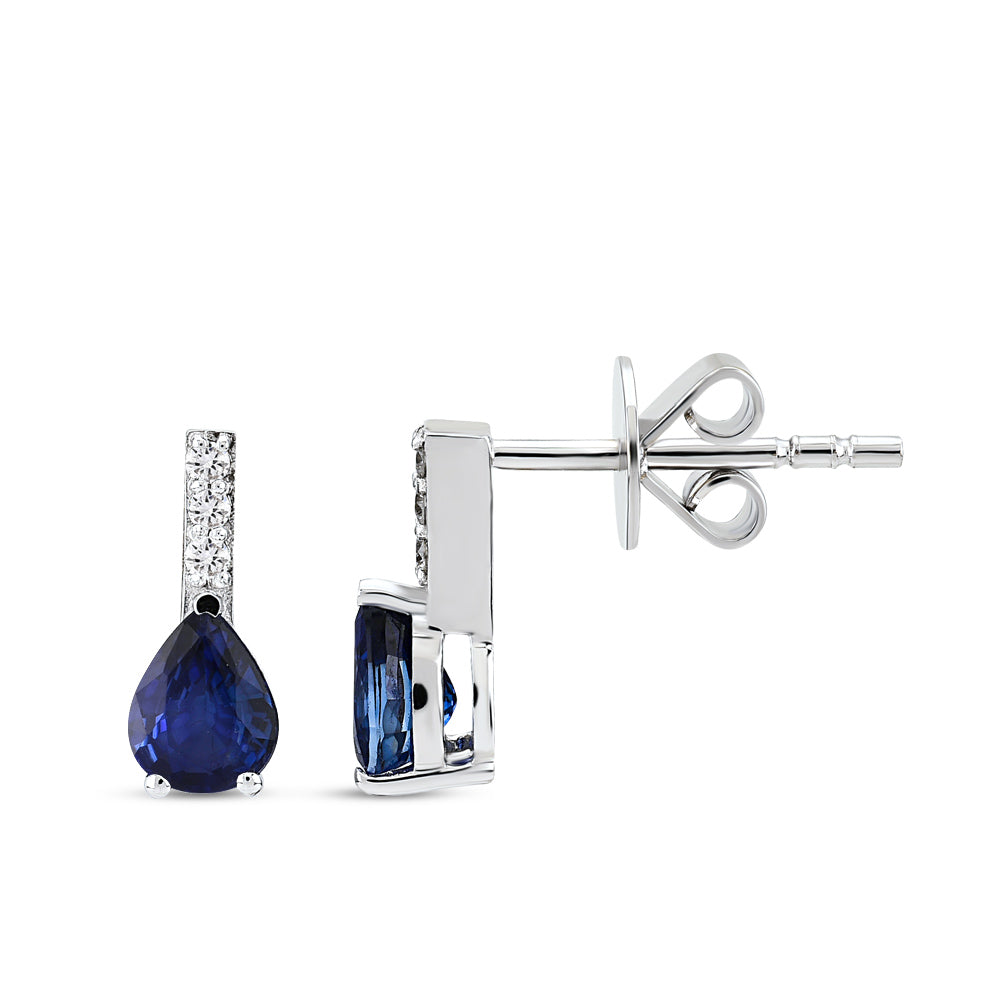 0.74 ct. Saphir Ohrstecker