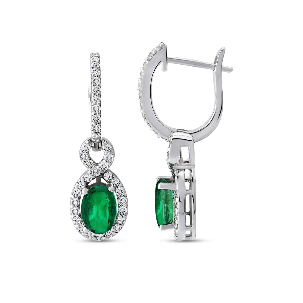 1.73 ct. Smaragd Ohrringe