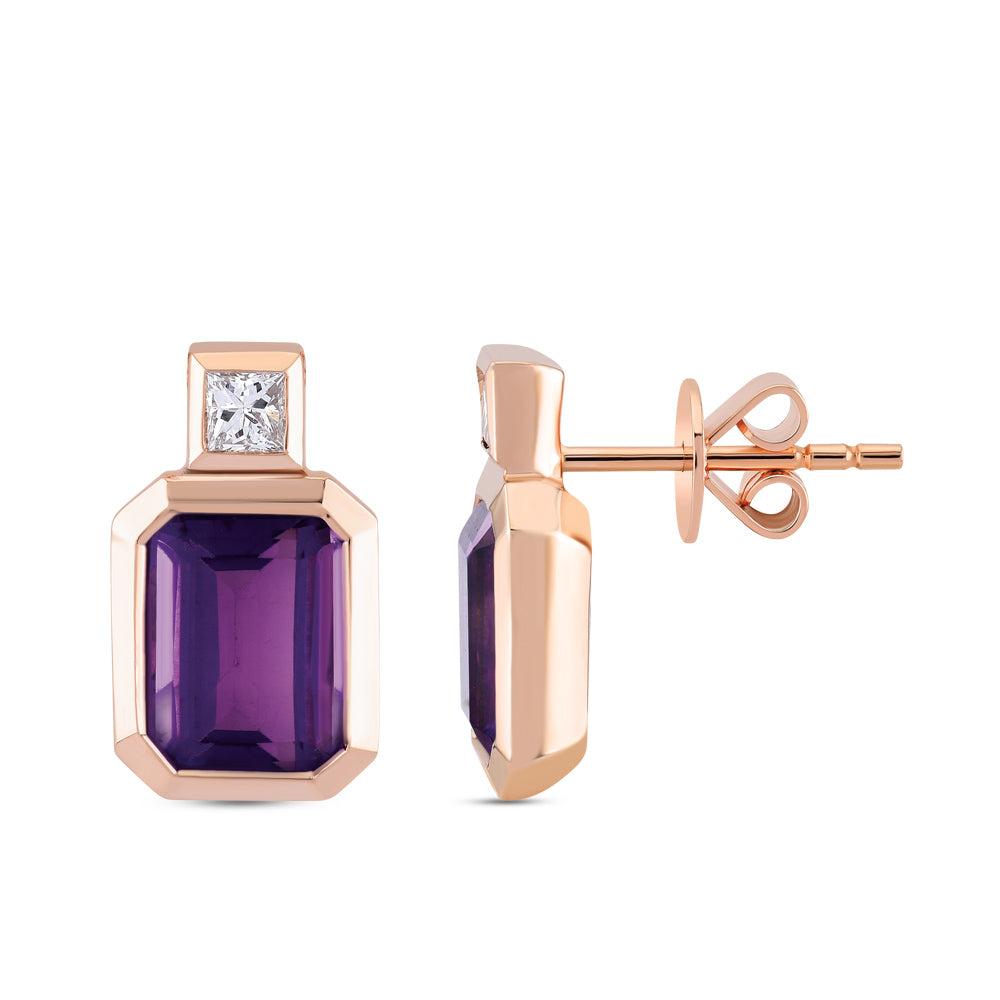 2.55 ct. Amethyst Earrings