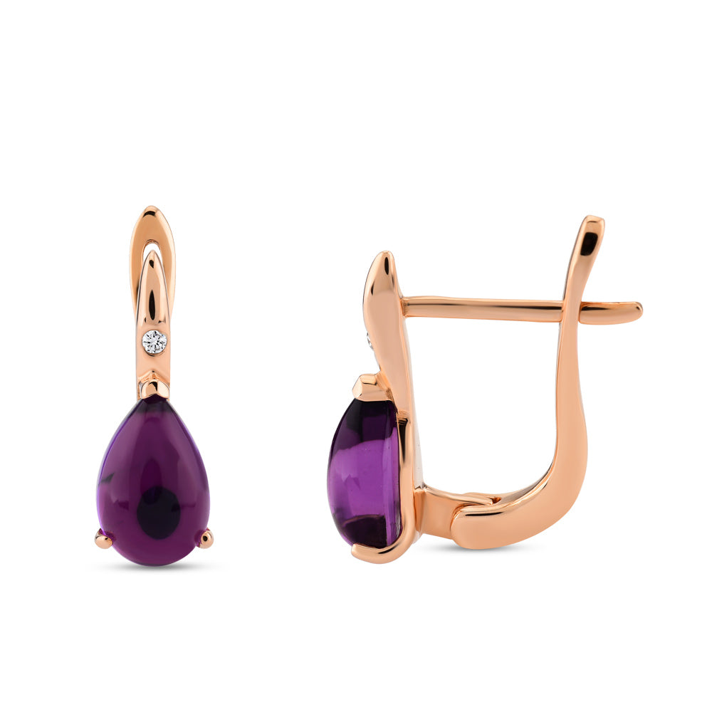 1.52 ct. Amethyst Ohrringe