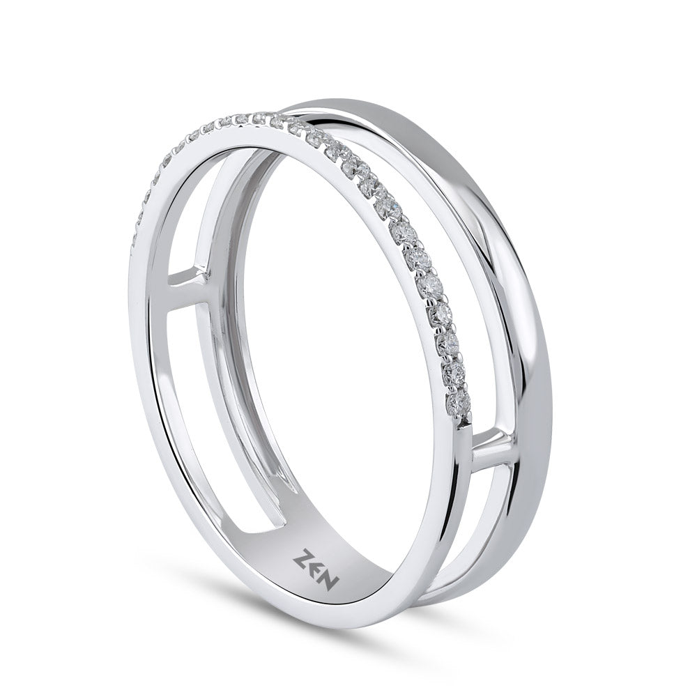 0.12 ct. Duett Diamantring