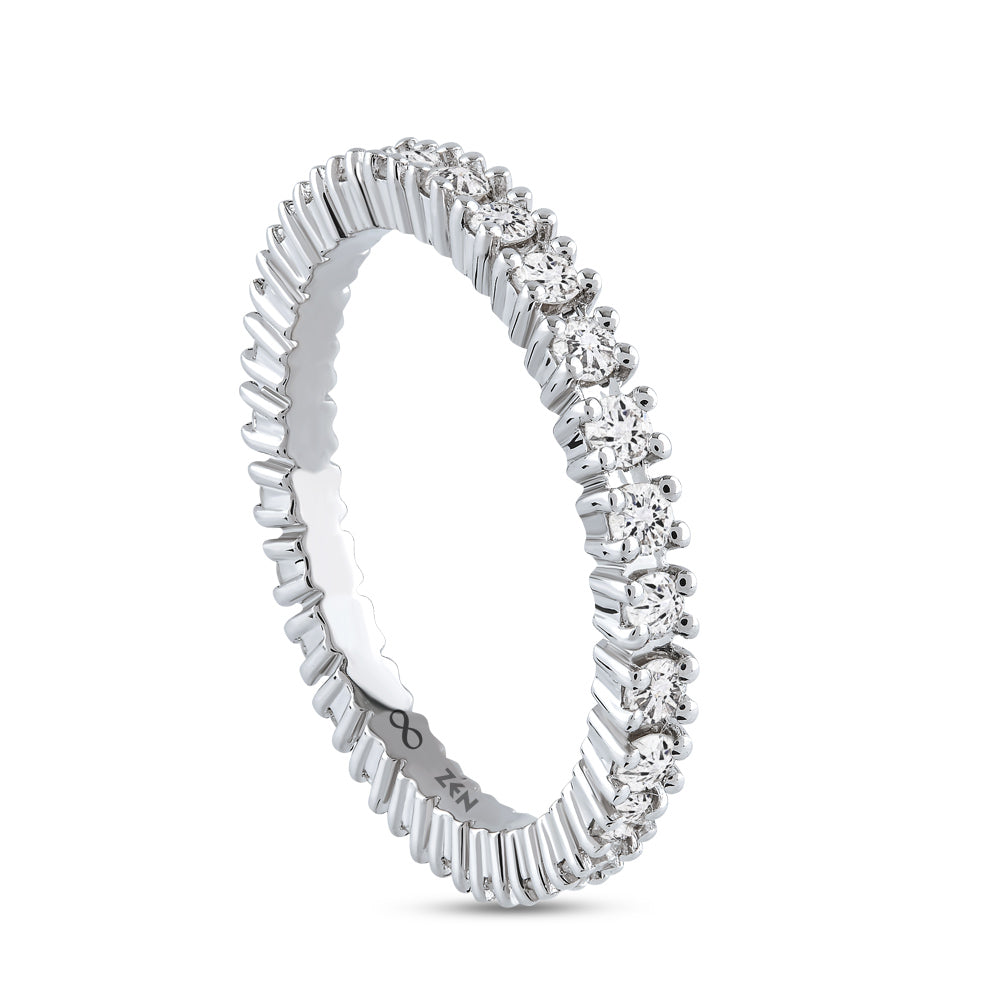 0.70 ct. Memoire Diamantring