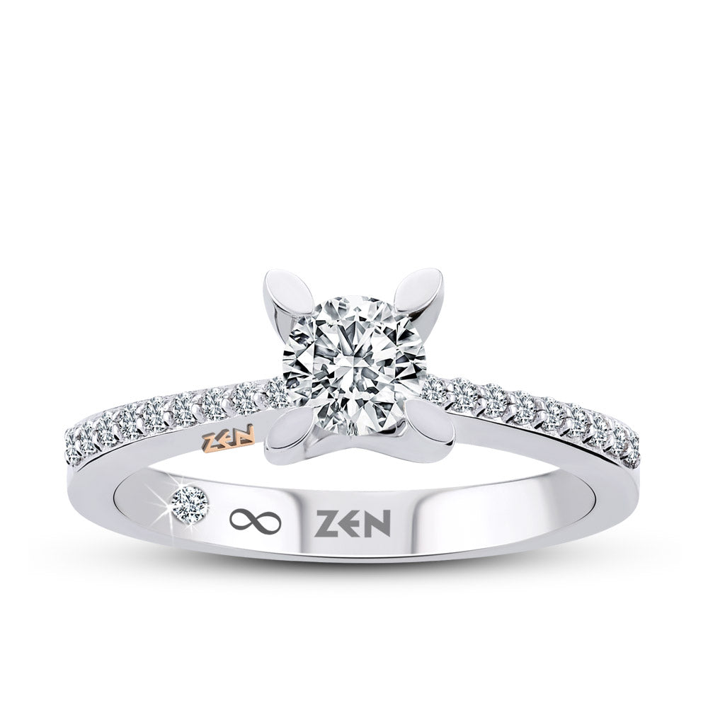 Seitenstein Diamant Verlobungsring
