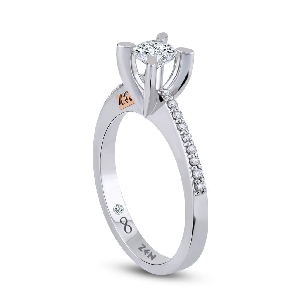 Seitenstein Diamant Verlobungsring