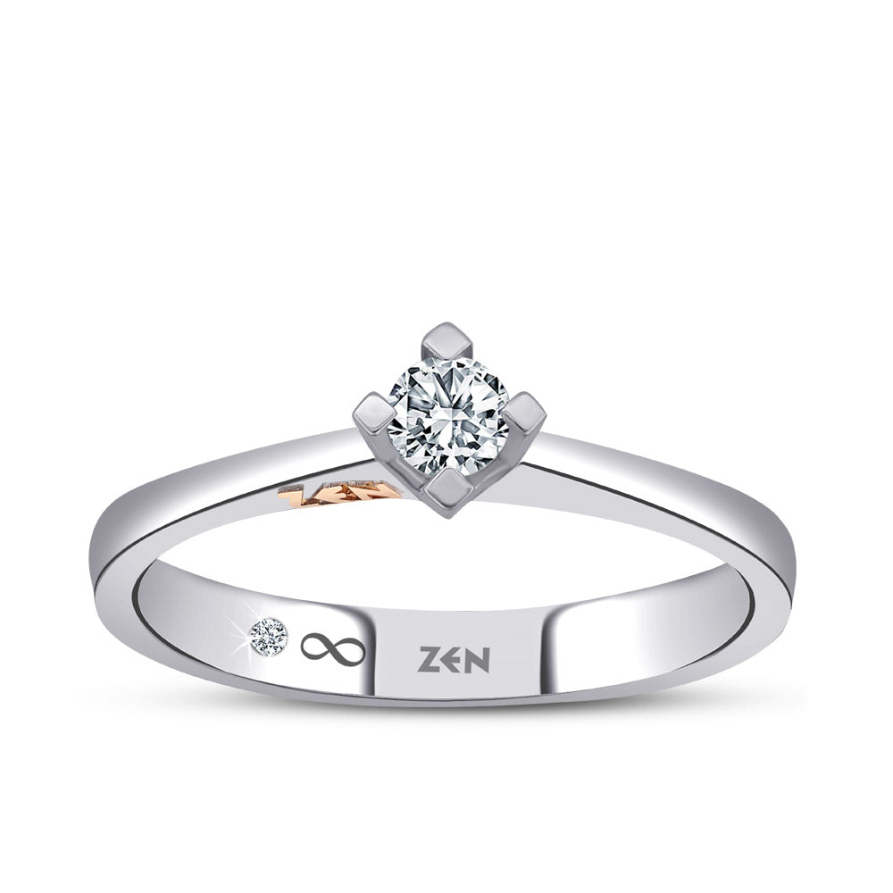 0.16 ct. Solitär Diamant Verlobungsring