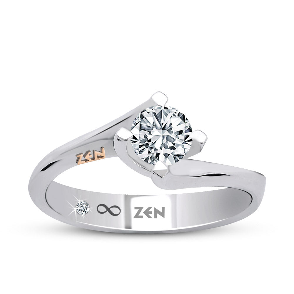 0.31 ct. Modern Diamond Engagement Ring