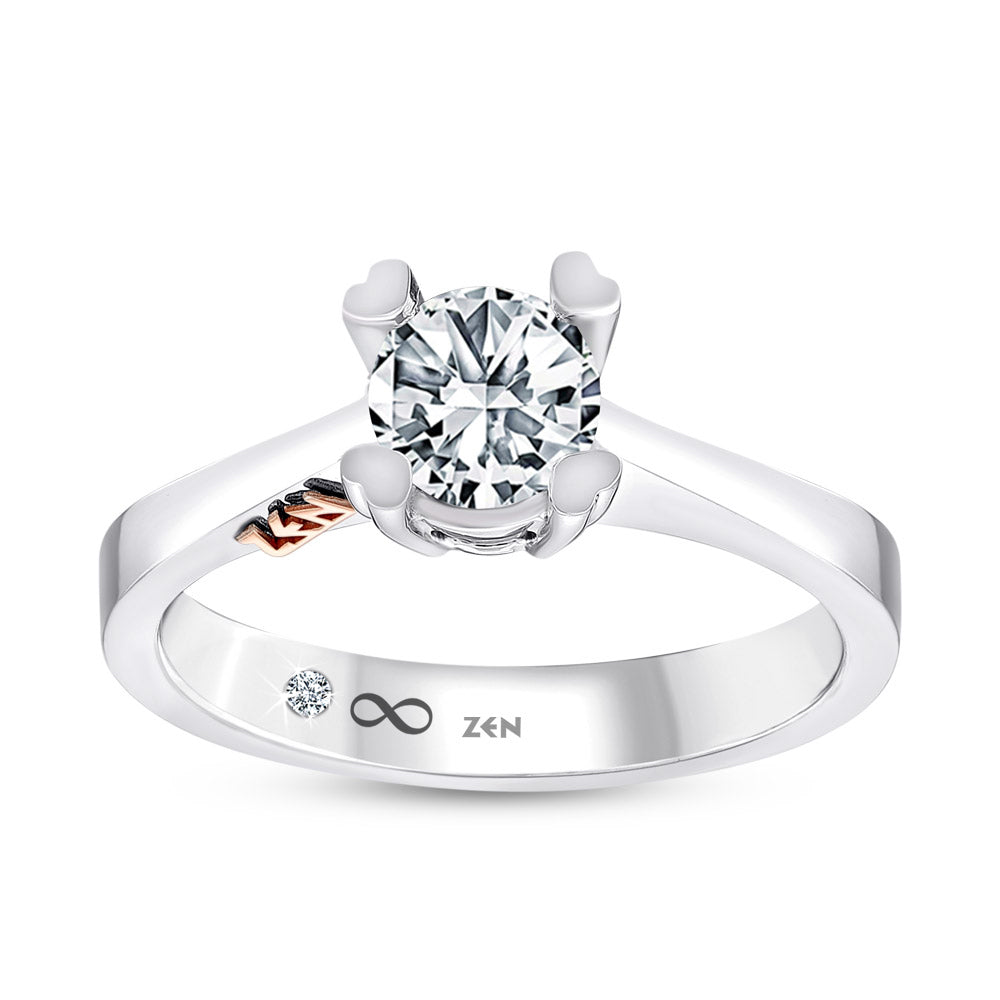 0.71 ct. Solitär Diamant Verlobungsring
