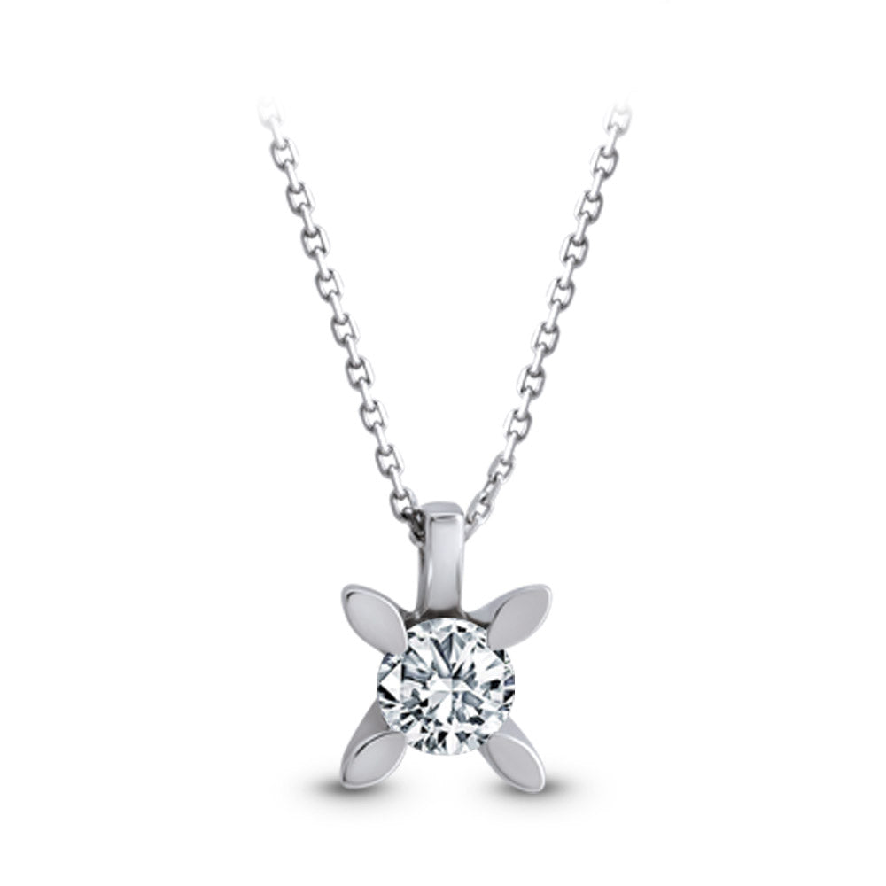 0.15 ct. Solitaire Diamond Necklace