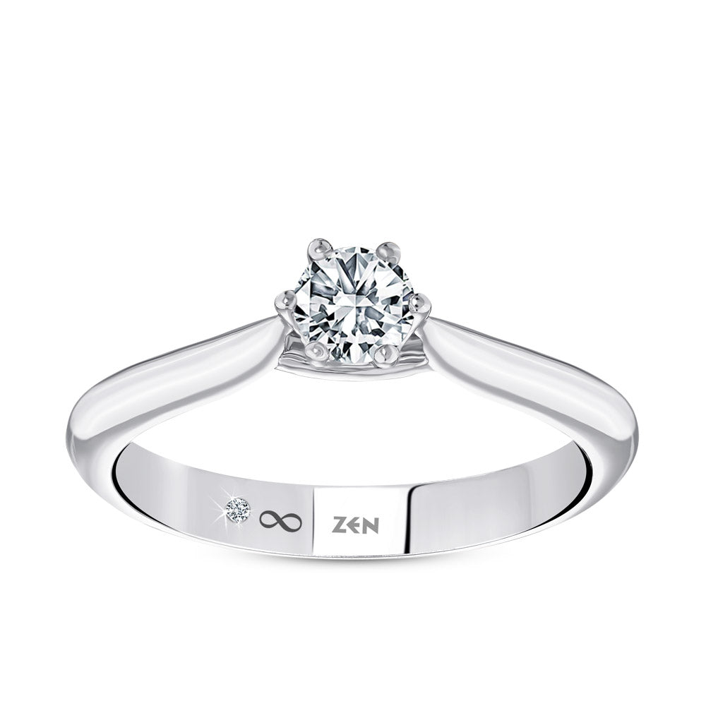 0.41 ct. Solitär Diamant Verlobungsring
