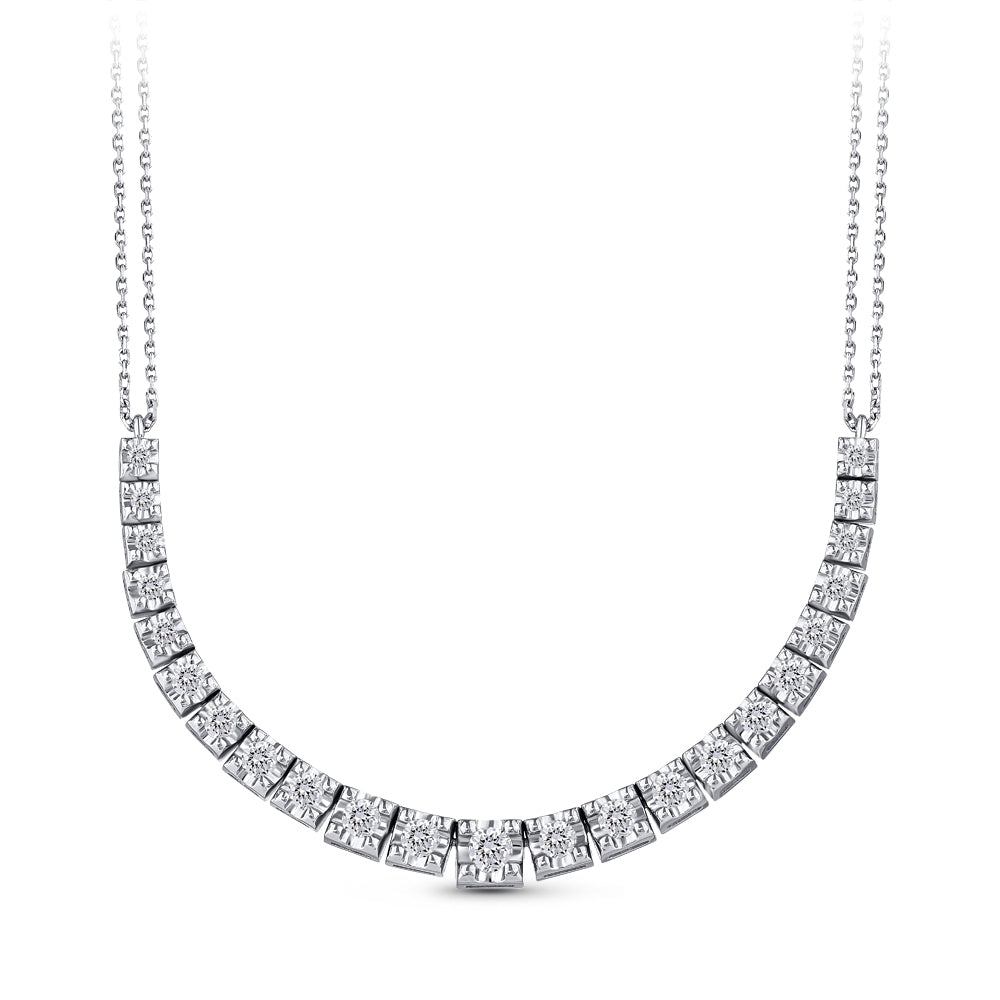 1.10 ct. Tennis Diamant Halskette