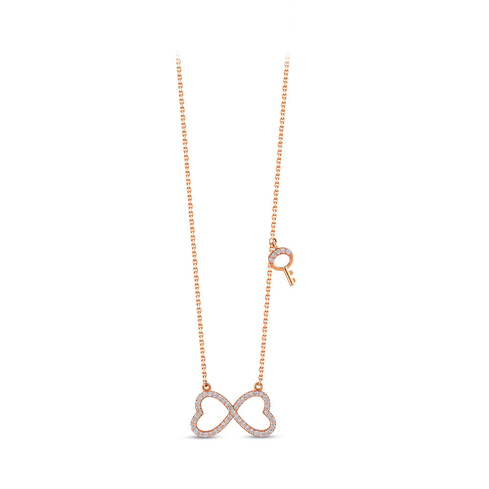 0.24 ct. Heart Diamond Necklace