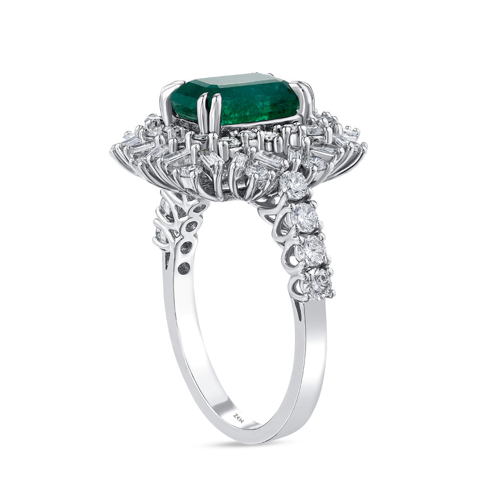 2.83 ct. Smaragd Ring