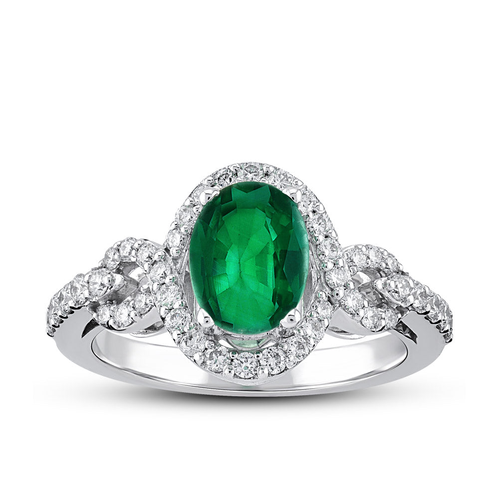 1.38 ct. Smaragd Ring