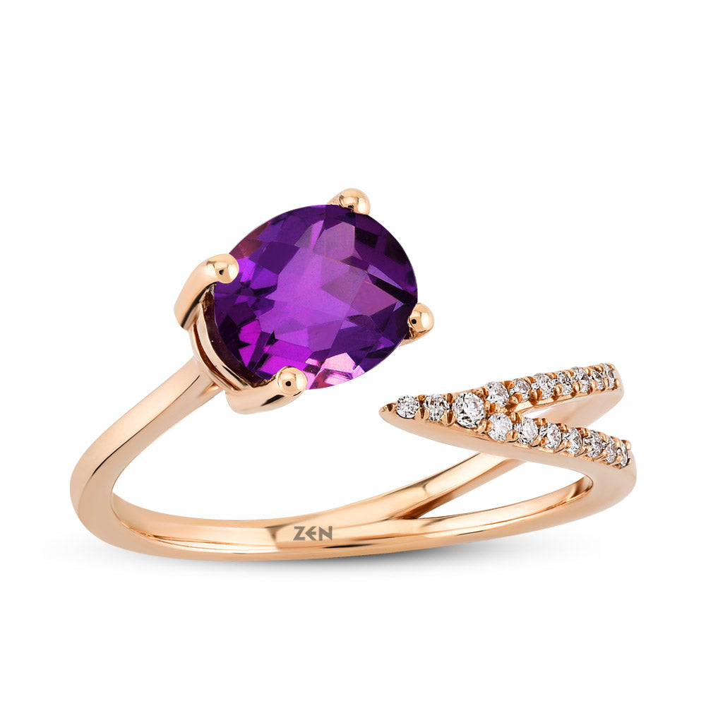 1.07 ct. Amethyst Ring