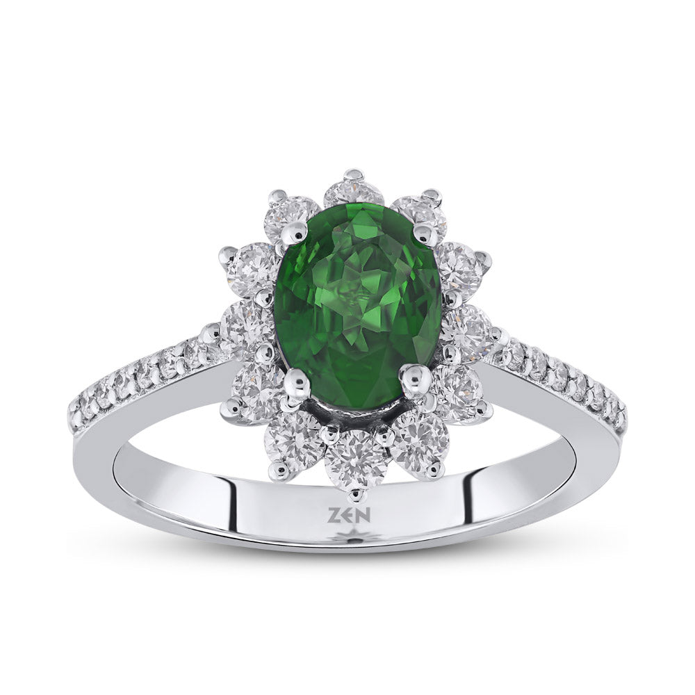 1.07 ct. Smaragd Ring