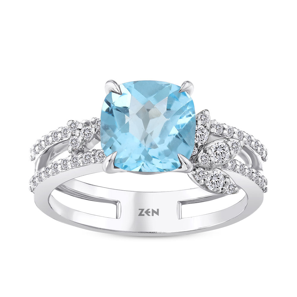 2.53 ct. Blue Topaz Ring