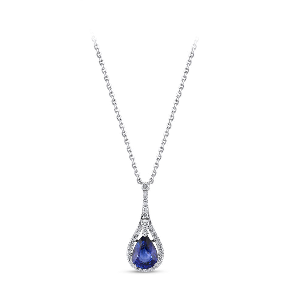 2.06 ct. Saphir Halskette