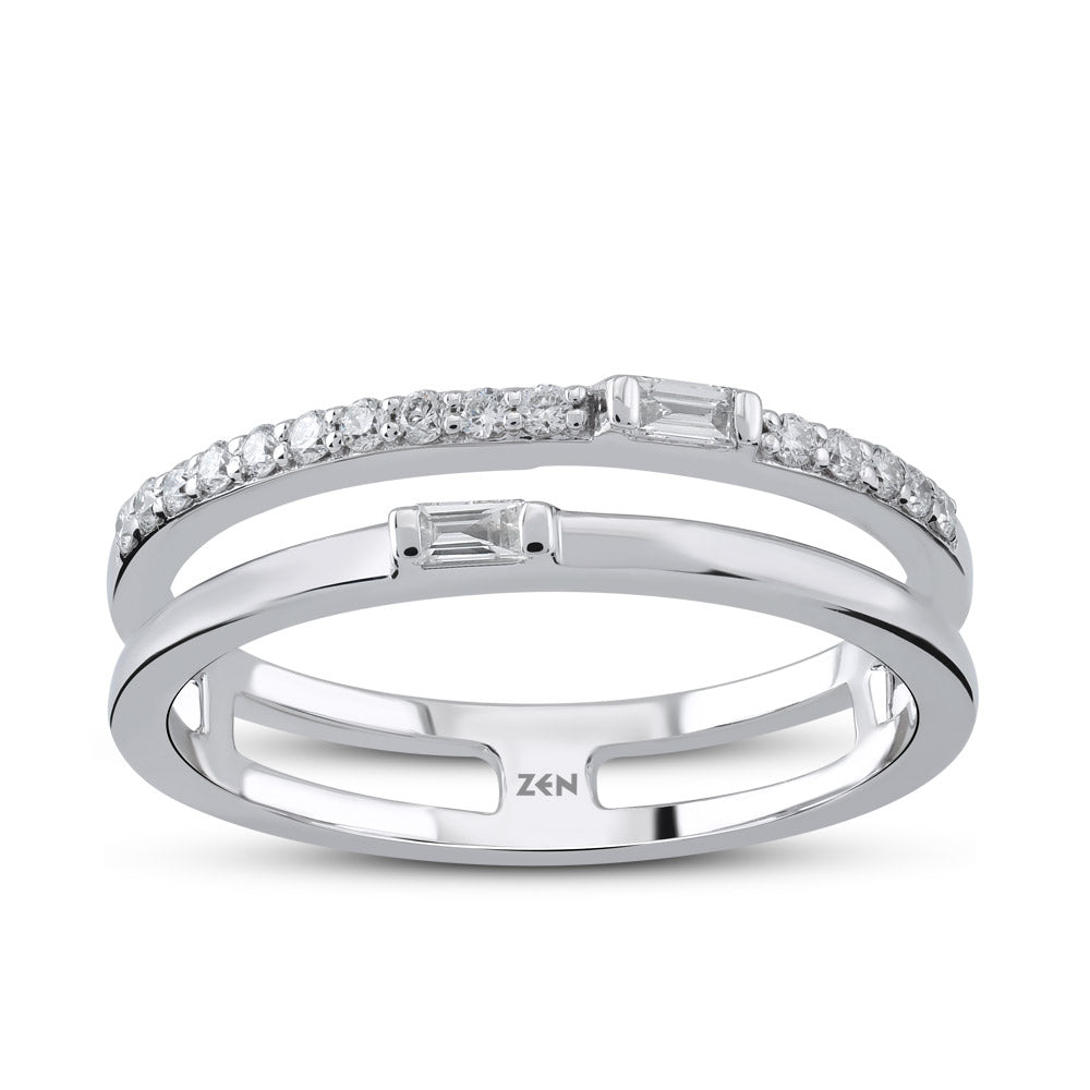 0.18 ct. Duett Diamantring