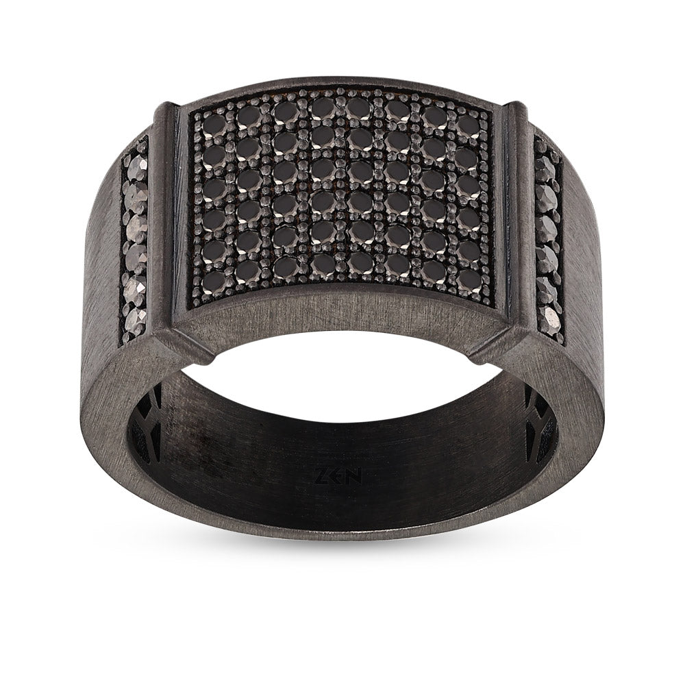 0.90 ct. Men Silver Ring