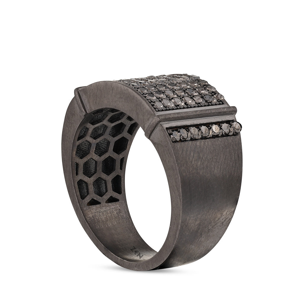 0.90 ct. Men Silver Ring