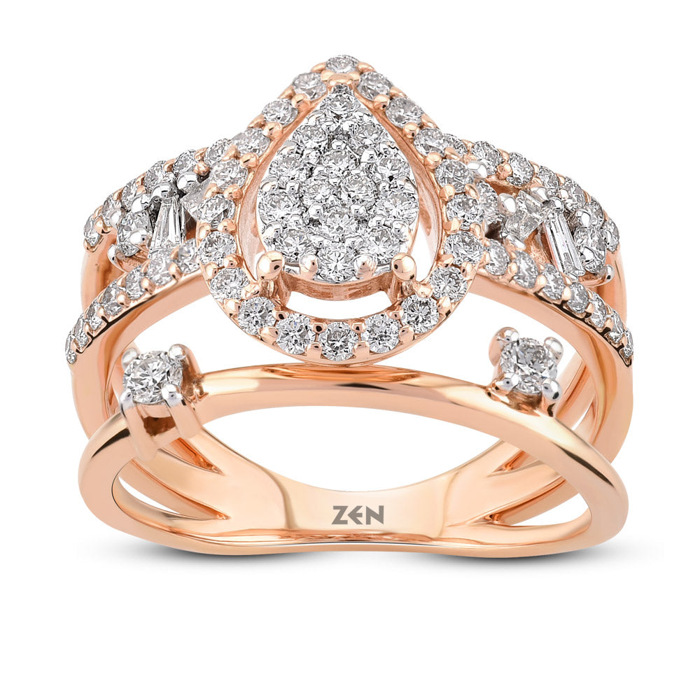 0.87 ct. Design Diamantring