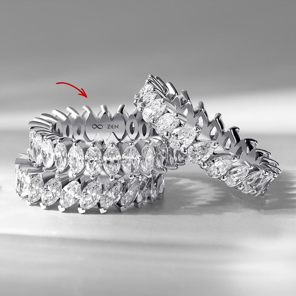 2.70 ct. Memoire Diamantring