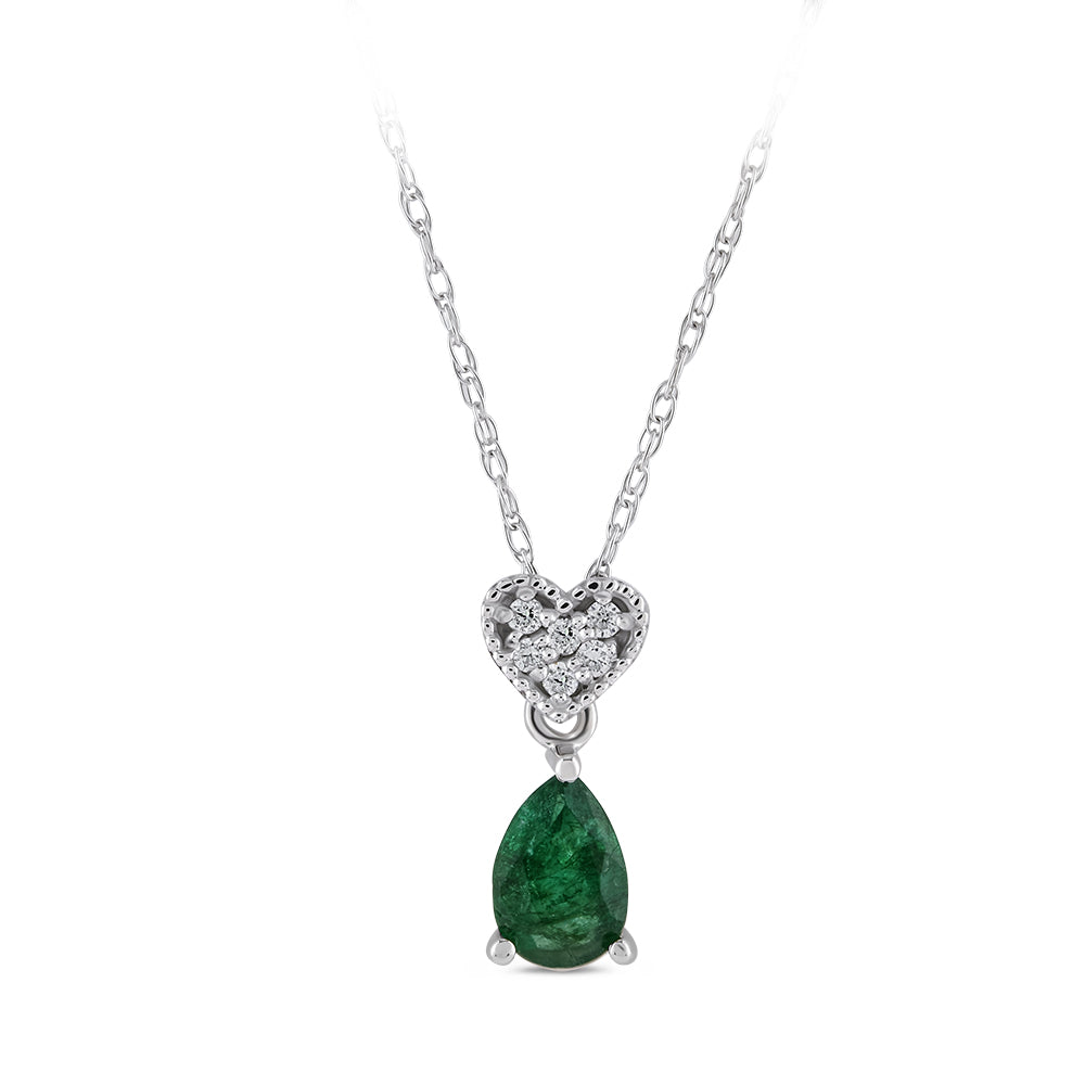 0.28 ct. Smaragd Halskette