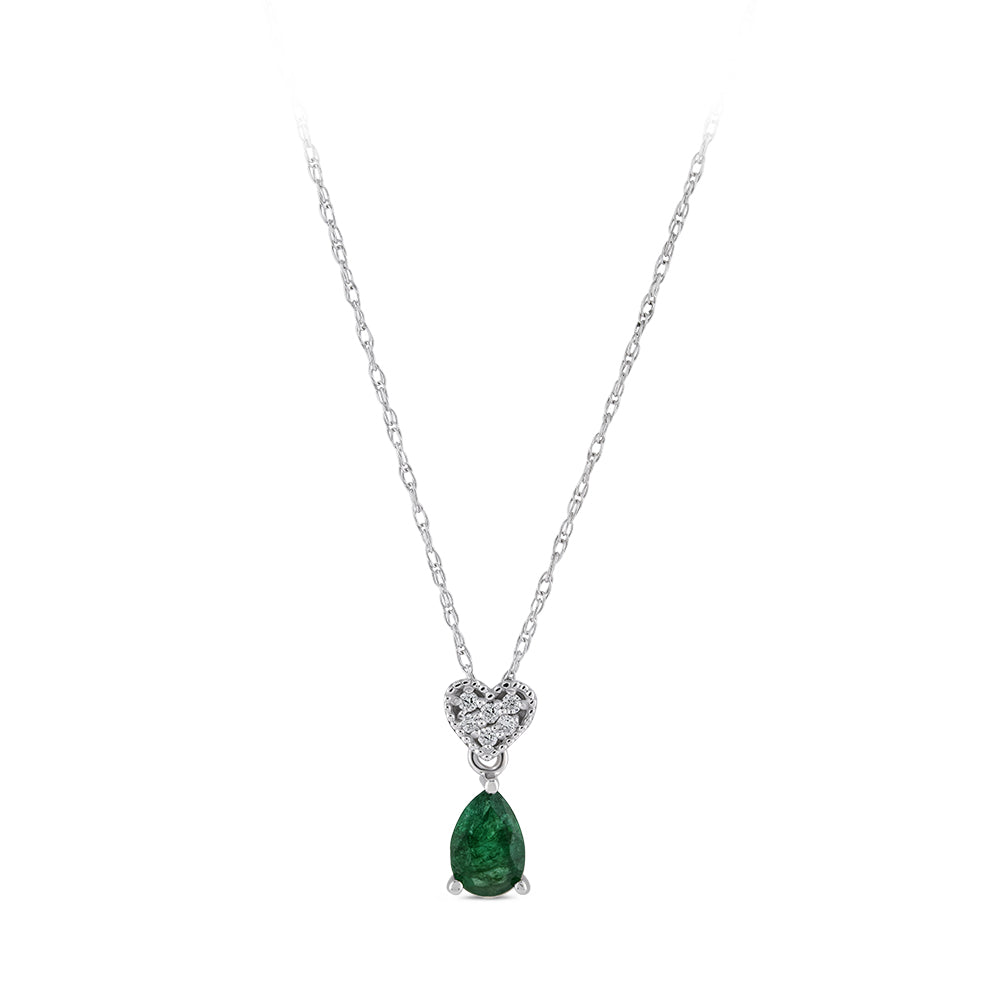 0.28 ct. Smaragd Halskette