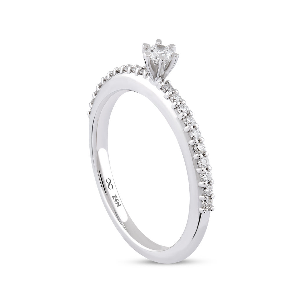 0.30 ct. Seitenstein Diamant Verlobungsring