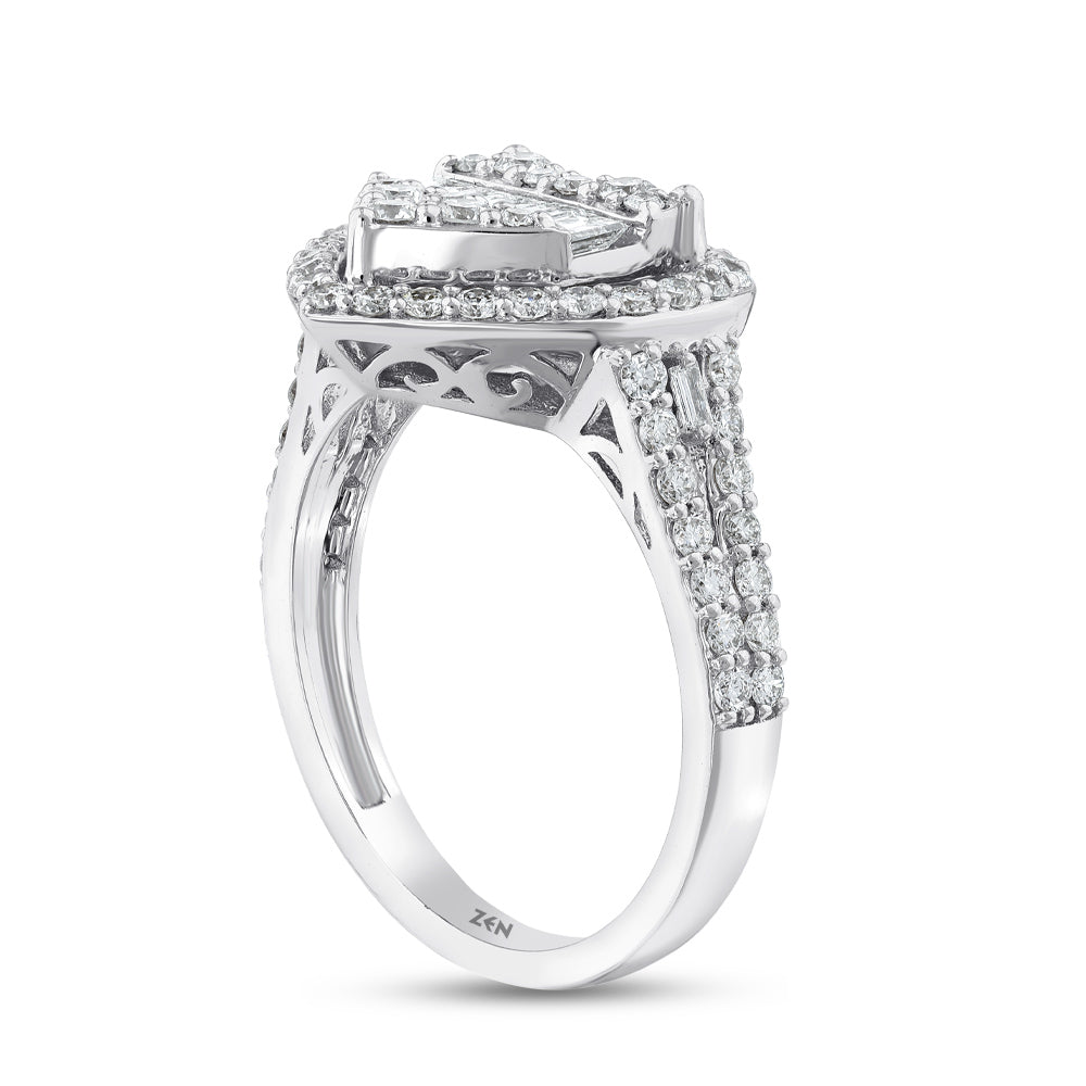 1.01 ct. Herz Diamantring