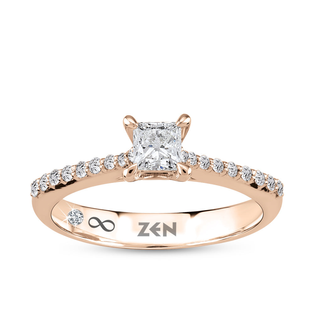 0.48 ct. Seitenstein Diamant Verlobungsring