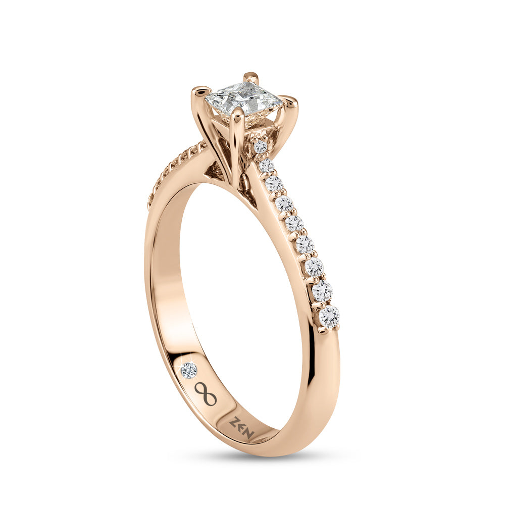 0.48 ct. Seitenstein Diamant Verlobungsring