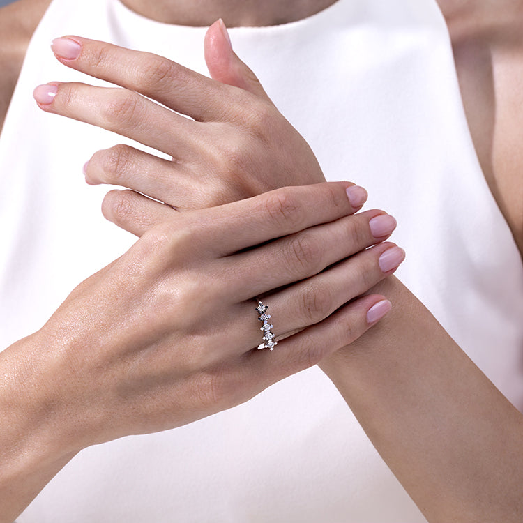 0.05 ct. Fünfstein Diamantring