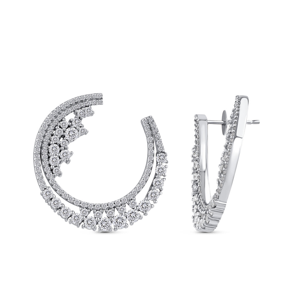 2.80 ct. Design Diamant Ohrringe