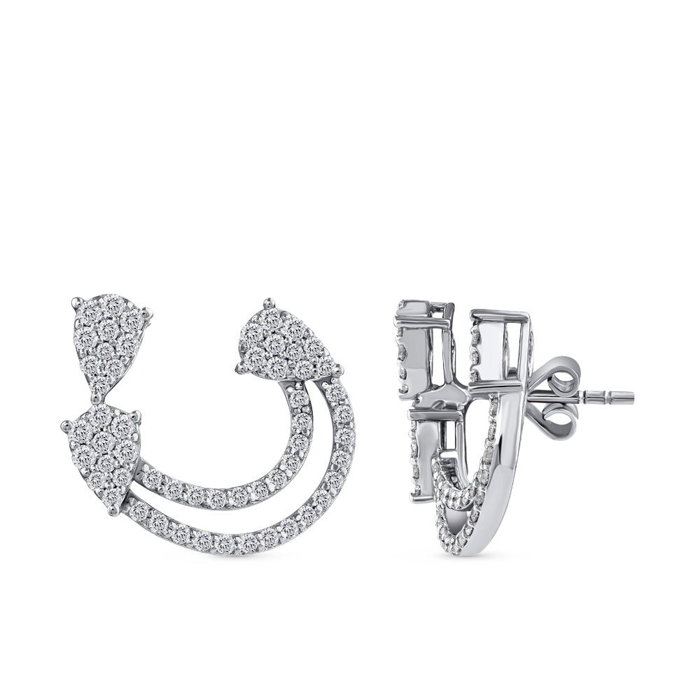 0.93 ct. Design Diamant Ohrringe
