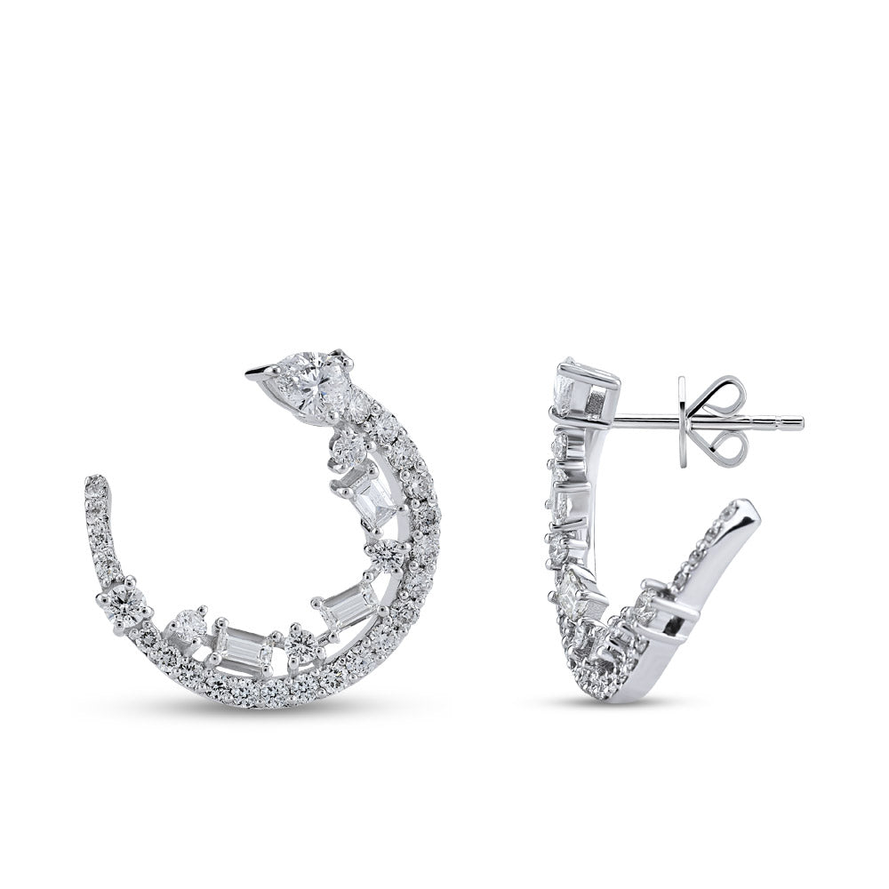 1.55 ct. Design Diamant Ohrringe