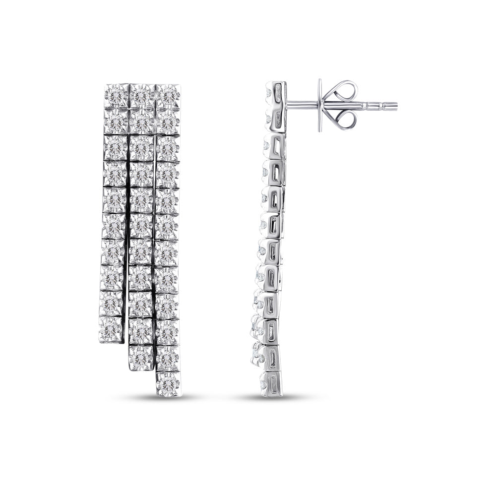 1.10 ct. Tennis Diamant Ohrringe