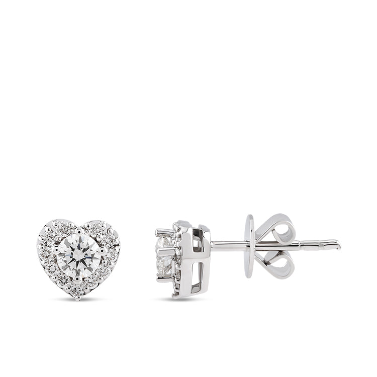 0.43 ct. Herz Diamant Ohrstecker
